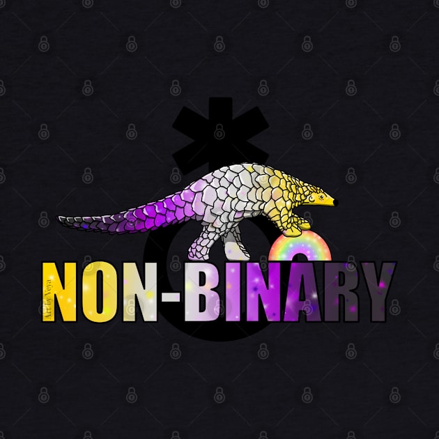 Non-binary Pangolin by Art by Veya